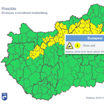 Riasztást adtak ki Budapestre és több régióra is – térkép