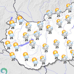 Délelőtt napos időnk lesz, de ne hagyjuk otthon az esernyőt