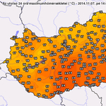 Megdőlt itthon a melegrekord – térkép 