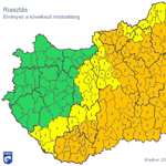 Kétharmada lehet az ónos esőnek Magyarországon - térkép