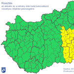 Felhőszakadás miatt adtak ki riasztást - térkép