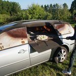 Street food minimál: pizzakemenceként végezte ez a Ford Mondeo