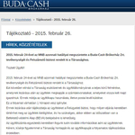 Apró elírás? Felszámolóbiztos a Buda-Cashnél?