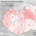 Melyik megyében támad az influenza? Térképre vitték az adatokat