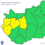 Térkép: Figyelmeztetést adtak ki a várható heves viharok miatt