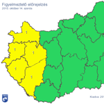 Nagy esők hoznak egy kis felmelegedést - figyelmeztetést adtak ki