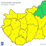 Figyelmeztetést adtak ki: bármikor leszakadhat az ég