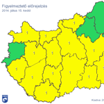 Térkép: Nyakunkon a vihar, sárgállik az ország