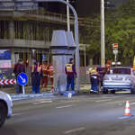 Halálra gázoltak egy embert késő este Budapesten - fotók