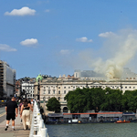 Kigyulladt London egyik ikonikus épülete