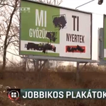 Máris megrongálták a Jobbik választási plakátjait