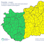 A fél országra figyelmeztetést adott ki az Országos Meteorológiai Szolgálat