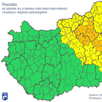 Ma is lecsaphat sokfelé a vihar – térkép a riasztásokról