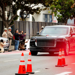 Hatalmas páncélozott limuzinján érkezett San Franciscóba a kínai elnök