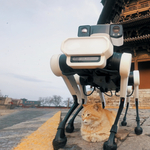 Hatlábú robotkutya védi Kínában az 1056-ban épült pagodát – videó