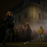 Rendőrség: Az egyik tüntető használt könnygázt