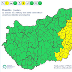 Visszavonta a másod- és a harmadfokú riasztásokat a meteorológiai szolgálat