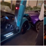 Két szuperritka Lamborghinit intézett el egy mozdulattal egy parkolófiú - videó