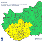 Besárgult a fél Dunántúl a felhőszakadások miatt – térkép