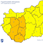 "Monszun" érkezik pénteken, narancs jelzést adot ki az OMSZ