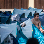 Sok száz sátrat, hálózsákot hagytak hátra a Sziget látogatói