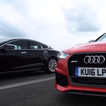 Összecsapás: a Top Gear egymásnak eresztette a Teslát és az Audi RS6-ot