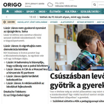 Lázár János lepi el az Origo címlapját