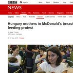 Bekerült a BBC-be a szoptató anyukák akciója