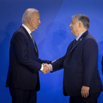 Így futott össze Orbán és Biden a NATO-csúcson - fotó