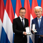 Szijjártó átadta az állami kitüntetést Geert Wilders holland szélsőjobboldali politikusnak