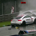 Jókora törés-zúzással hívta fel magára a figyelmet az Audi TT-kupa – videó