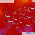 Közeledik a hidegfront, de előtte még jöhet a 40 fok
