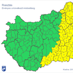 Másodfokú riasztást adtak ki több járásra – térképpel