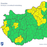 Újabb viharok jönnek délután, citromsárga riasztást adtak ki – térkép