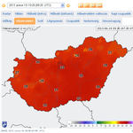 Így terjed a hőség az országban – mozgó térkép