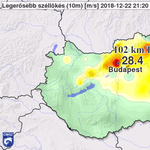 Megdőlt a fővárosi szélrekord szombaton