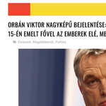 Olyan Orbán-álbejelentés terjed a neten, hogy a fal adja a másikat