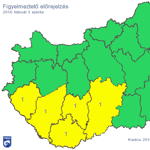 Térkép: nagy esők miatt adtak ki figyelmeztetést szerdára, de hó is jöhet