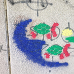 Át akarta festeni az antiszemita graffitit, rendőrt hívtak rá