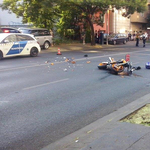 Motoros baleset történt a Kolosy tér közelében – fotó