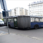 Fotók: Elszabadult egy BKV-busz a Boráros téren