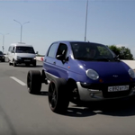 Végletes tuning egy Daewoo Matiz 20 colos alufelniken – videó