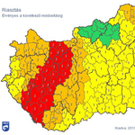 Piros riasztás: csak estére gyengülhet a szél - térkép