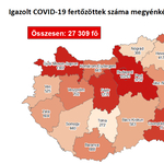 Egy nap alatt 16-an haltak meg a koronavírus miatt, 20 ezer fölött az aktív esetszám