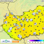 Hétfőn akár 18 fokig is melegedhet az idő, de a viharos szél miatt már most egyes fokú riasztást adtak ki