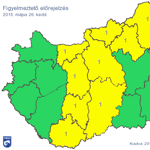 Felhőszakadás miatt adtak ki figyelmeztetést 10 megyére - térkép