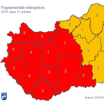 Pirosba borul péntekre a fél ország a hőség miatt – térkép