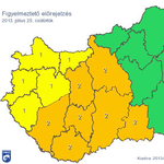 Figyelmeztetést adtak ki holnapra a fél országra