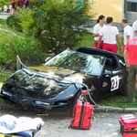 Corvette csapódott a nézők közé egy amatőr autóversenyen - fotók