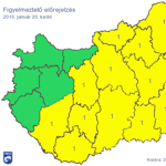 Térkép: Figyelmeztetést adtak ki az ország nagy részére